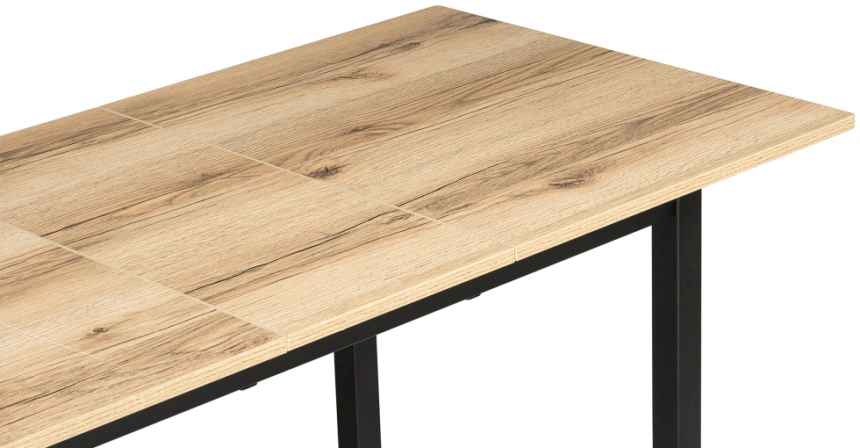 Кухонный раздвижной стол Аркон, 110(130)х68х75, делано / черный