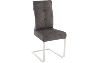 Стул Модерн, мягкий, милано 12, велюр, каркас хром