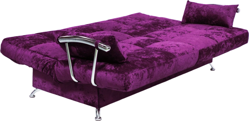 Диван прямой Финка Хром, Plush purple velvet