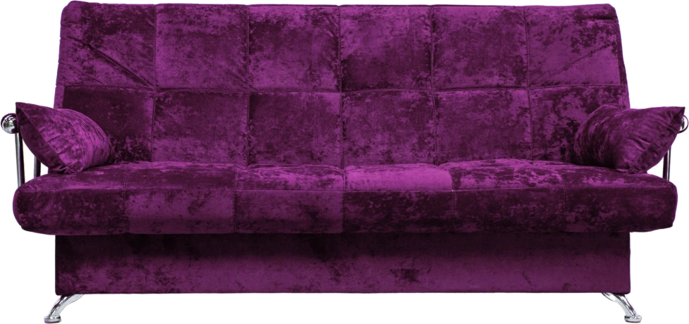 Диван прямой Финка Хром, Plush purple velvet