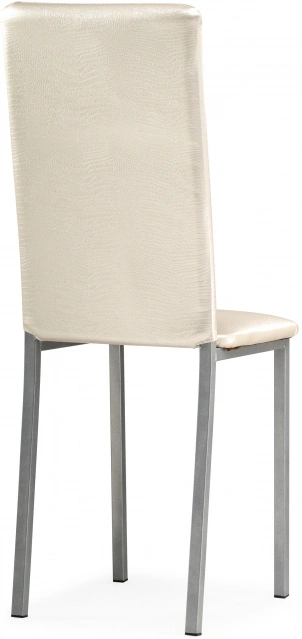 Стул Bozanak, на металлокаркасе, жемчуг / крокодил экокожа/ светлый мусс