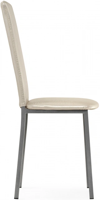 Стул Bozanak, на металлокаркасе, жемчуг / крокодил экокожа/ светлый мусс