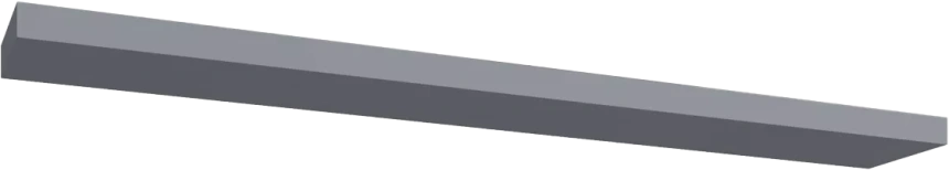 Полка настенная Норден, Серый глянец