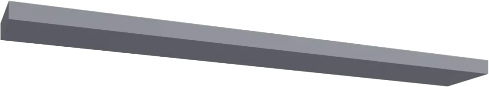 Полка настенная Норден, Серый глянец