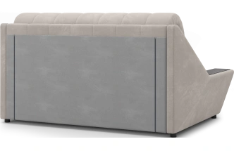 Диван прямой Канзас 140, модель 065, Maxx 100 (бежевый) / венге