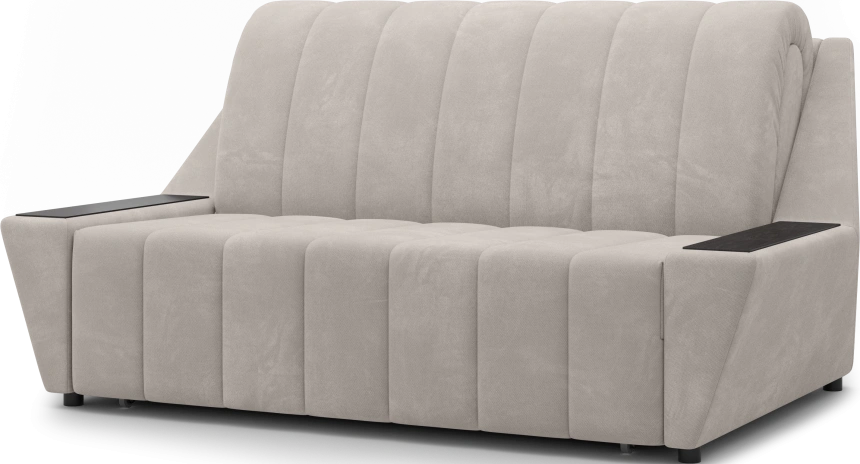 Диван прямой Канзас 140, модель 065, Maxx 100 (бежевый) / венге