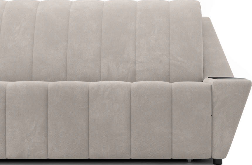 Диван прямой Канзас 140, модель 065, Maxx 100 (бежевый) / венге