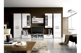 Полка Кёльн 980, открытая, белый аляска / белый глянец