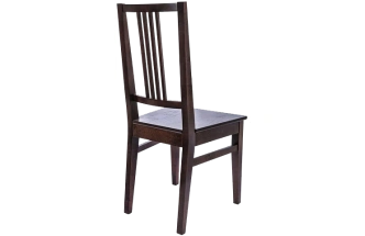 Стул Никас, деревянный, жесткий, орех темный
