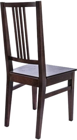 Стул Никас, деревянный, жесткий, орех темный