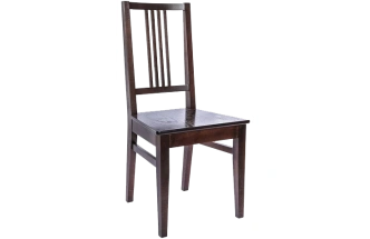 Стул Никас, деревянный, жесткий, орех темный