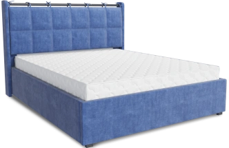 Кровать Женева 1, мягкая, двуспальная, 160x200, Ловерс 22