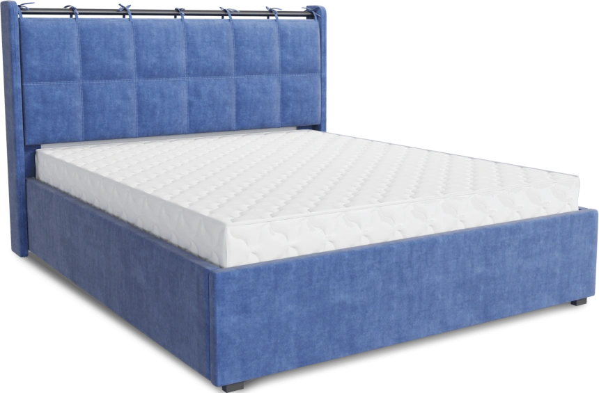 Кровать Женева 1, мягкая, двуспальная, 160x200, Ловерс 22