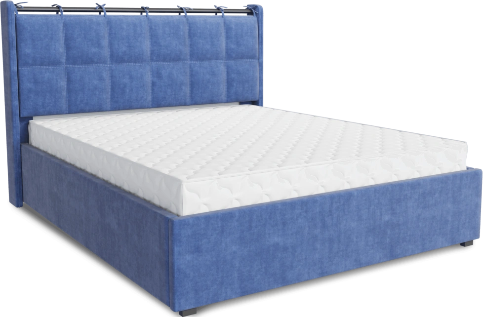 Кровать Женева 1, мягкая, двуспальная, 160x200, Ловерс 22