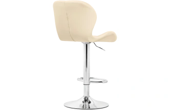 Барный стул Trio, beige / chrome