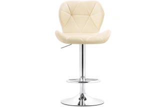 Барный стул Trio, beige / chrome