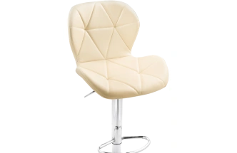 Барный стул Trio, beige / chrome