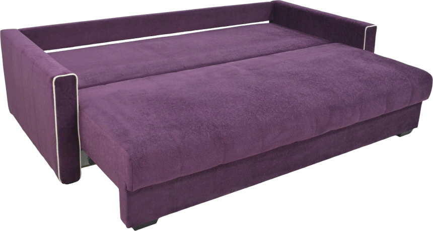 Диван прямой Бали 3, Puma violet, Puma vanilla