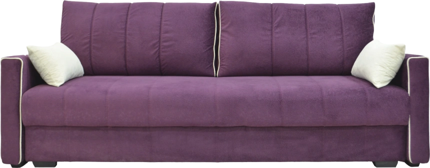 Диван прямой Бали 3, Puma violet, Puma vanilla