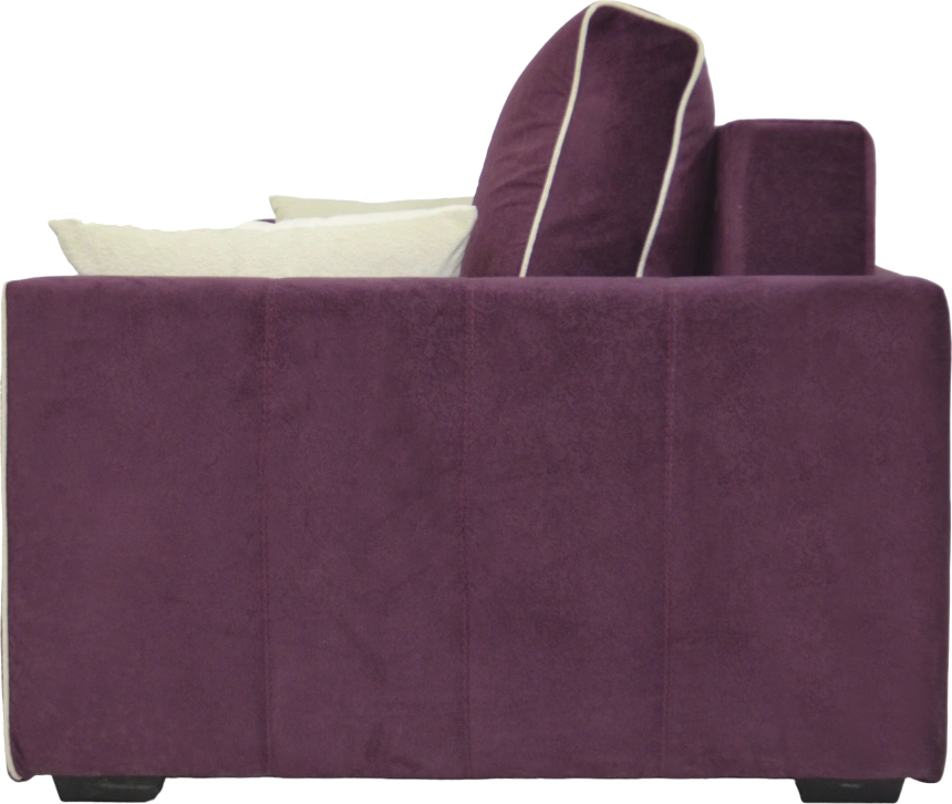 Диван прямой Бали 3, Puma violet, Puma vanilla