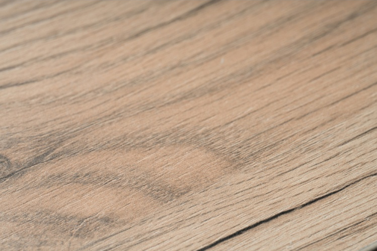 Кухонный стол Тринити Лофт, 120x60, ЛДСП, дуб делано светлый, каркас матовый белый