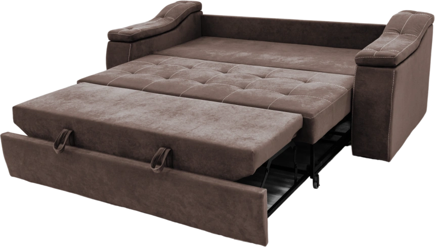 Диван прямой Бруно, Catania mocco, нить белая