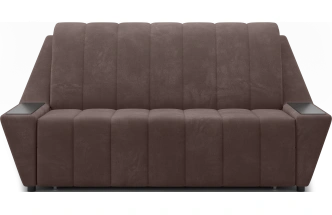 Диван прямой Канзас 140, модель 065, Maxx 235 (коричневый) / венге