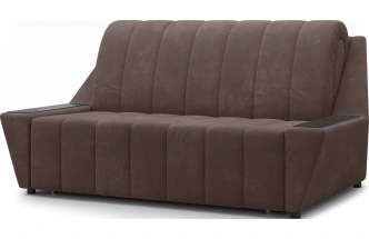 Диван прямой Канзас 140, модель 065, Maxx 235 (коричневый) / венге