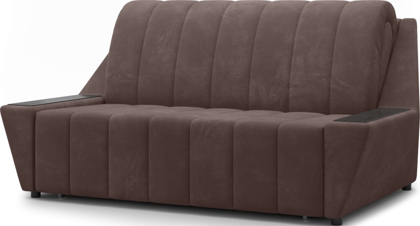 Диван прямой Канзас 140, модель 065, Maxx 235 (коричневый) / венге
