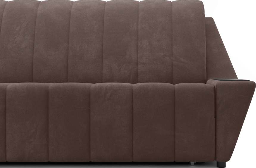 Диван прямой Канзас 140, модель 065, Maxx 235 (коричневый) / венге