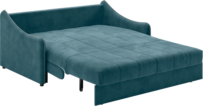 Диван прямой Дели 160, модель 032, Ultra Atlantic​ / Ultra Dove​ (синий)