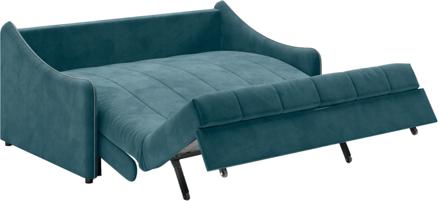 Диван прямой Дели 160, модель 032, Ultra Atlantic​ / Ultra Dove​ (синий)