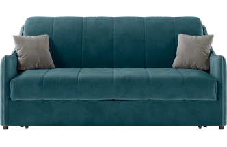 Диван прямой Дели 160, модель 032, Ultra Atlantic​ / Ultra Dove​ (синий)