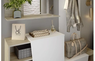 Зеркало Одри, 80х67х22, Дуб крафт