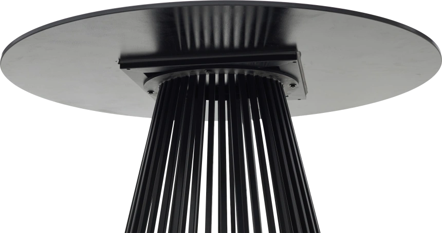 Кухонный стол Terni 120, Matt Black Marble Solid Ceramic Черный мрамор матовый, керамика, Черн.каркас