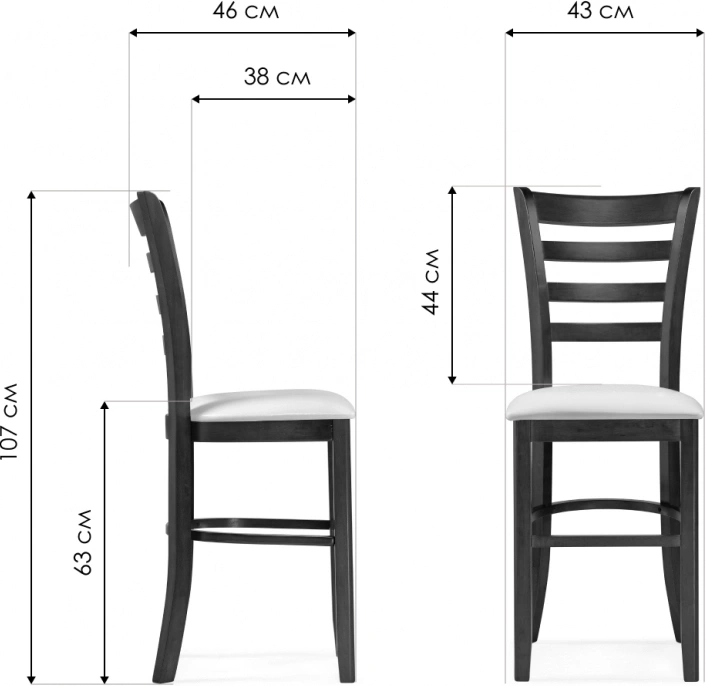 Полубарный стул Pola, dirty oak / cream