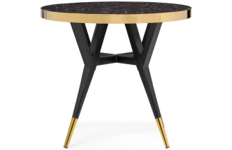 Кухонный стол Selina, 80х72, черный / золотой