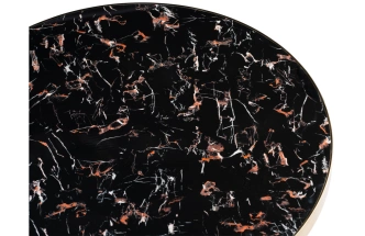 Кухонный стол Selina, 80х72, черный / золотой