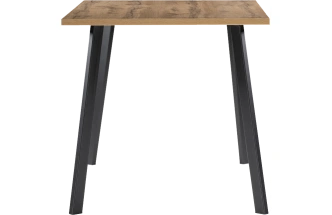 Кухонный стол Тринити Лофт, 120x80, ЛДСП, дуб вотан, каркас черный матовый