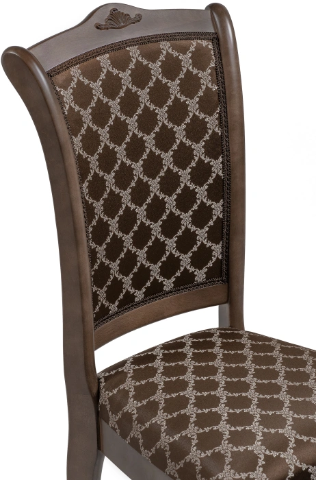 Стул Луиджи, деревянный, коричневый / орех