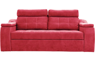 Диван прямой Бруно, Catania red, нить белая