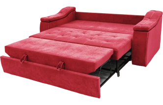 Диван прямой Бруно, Catania red, нить белая