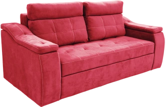 Диван прямой Бруно, Catania red, нить белая