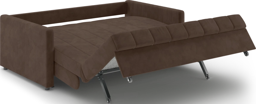 ​Диван прямой Хилтон 160, модель 139, Ultra Chocolate​ (шоколадный) / венге
