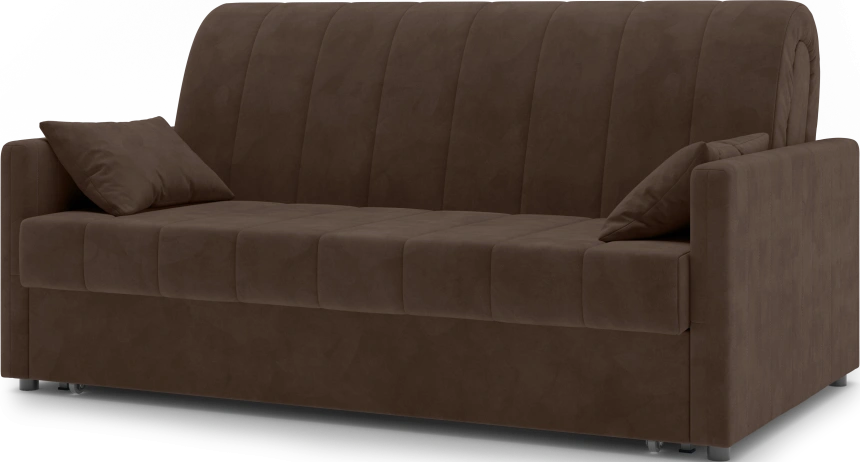 ​Диван прямой Хилтон 160, модель 139, Ultra Chocolate​ (шоколадный) / венге