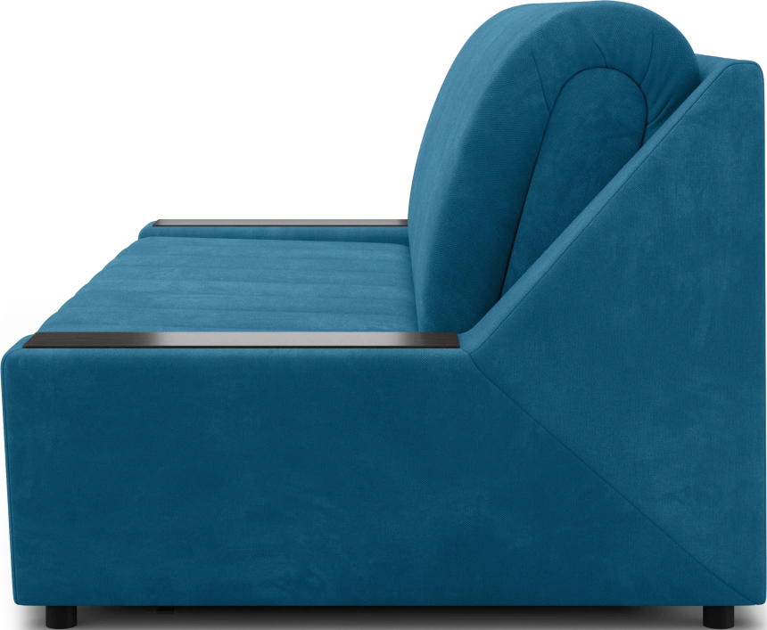 ​Диван прямой Канзас 160, модель 065, Maxx 754 (синий) / венге