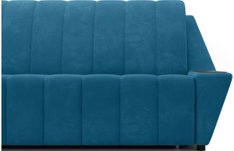Диван прямой Канзас 160, модель 065, Maxx 754 (синий) / венге