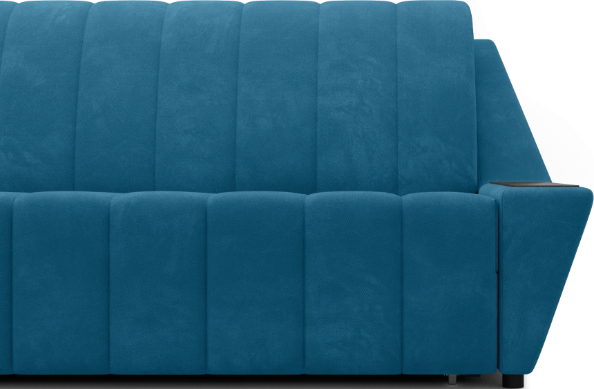 ​Диван прямой Канзас 160, модель 065, Maxx 754 (синий) / венге