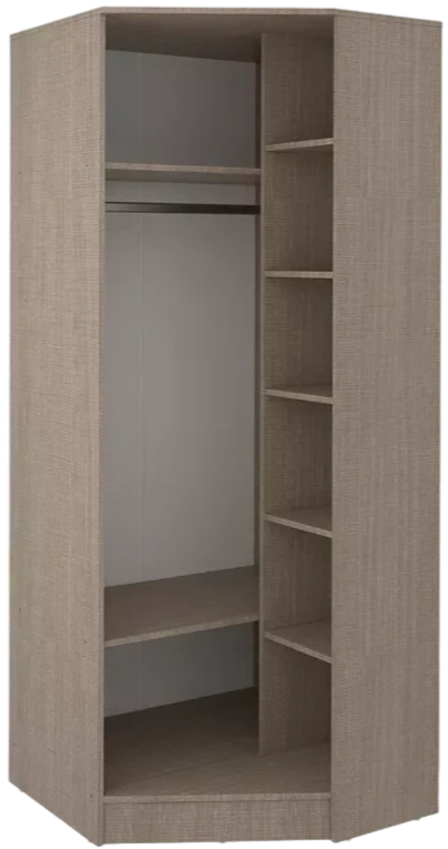 Шкаф угловой Юта, Крослайн карамель / Латте