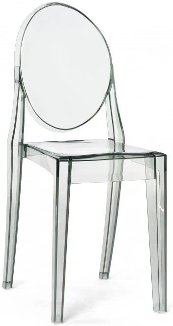 Стул Victoria, пластиковый, clear gray